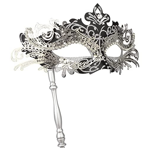 Hoshin Masquerade Mask with Stick for Women
