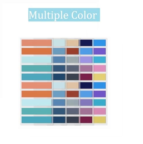 Multicolored Writable Translucent Tabs for Books & Notebooks (1000 Pcs)
