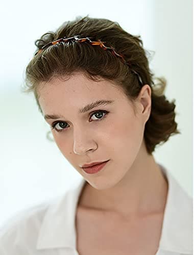 Zig Zag Shark Tooth 6 Pack Hair Comb Headbands for Women