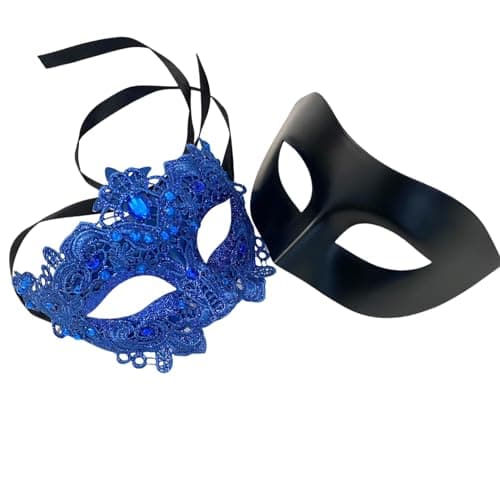 Masq Brocade Lace Masquerade Ball Mask Pair