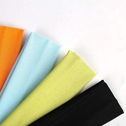 DIYASY 12-Piece Women's Fashion Yoga Headband, Soft Cotton Sweatband