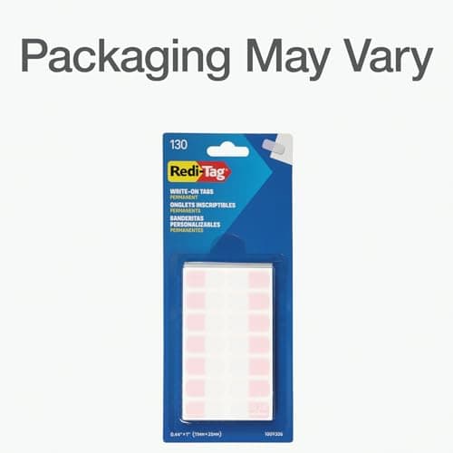 Redi-Tag Write-On Pastel Index Tabs, 130 Pack