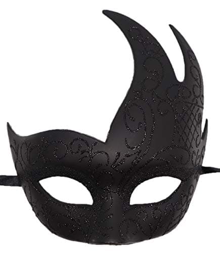 Coolwife Men's Vintage Venetian Checkered Masquerade Mask for Musical Party