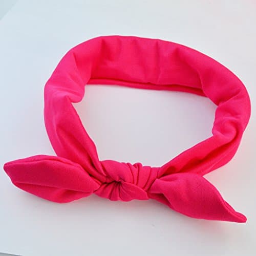 Solid Color Women's Hair Bands Bows & Knots 10pc Set