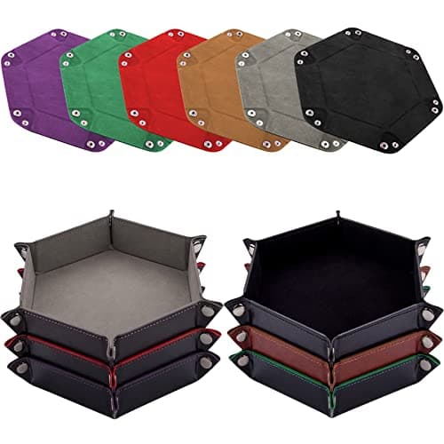 SIQUK Hexagon Dice Tray for RPG, DND and Board Games