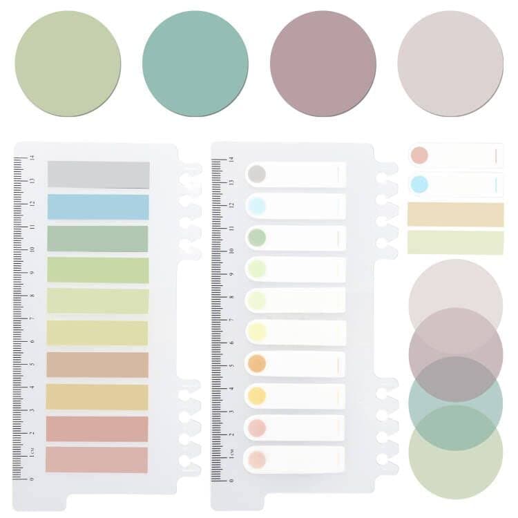 ONEDONE Transparent Sticky Notes - 700 Sheets for Book Marking