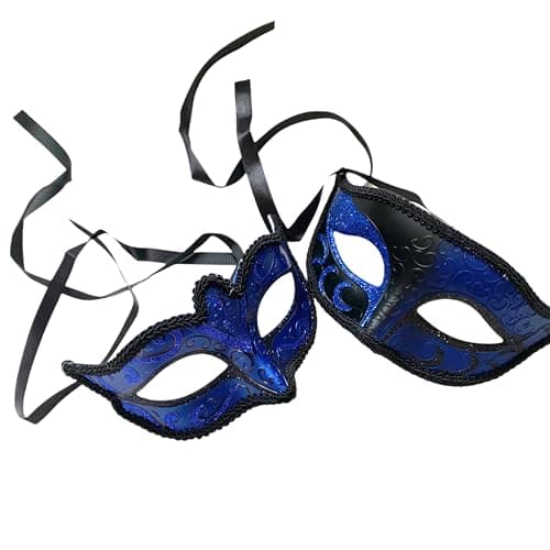 MasqStudio Couples Masquerade Ball Mask for Cosplay & Mardi Gras Prom