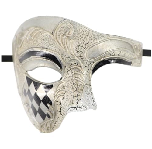 Coolwife Phantom of the Opera One-Eyed Masquerade Mask Costumes