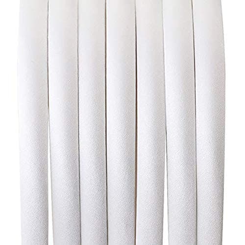 Pure White Satin Headbands for Women and Girls