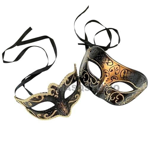 MasqStudio Couples Masquerade Ball Mask for Cosplay & Mardi Gras Prom