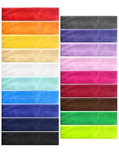 Non-Slip Yoga Workout Headbands for Women Men Girls Sweat Bands Fitness Colors