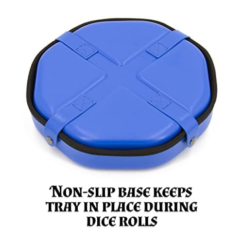 CASEMATIX RPG Dice Tray and Storage Case with Magnetic Snaps and Wolf Design