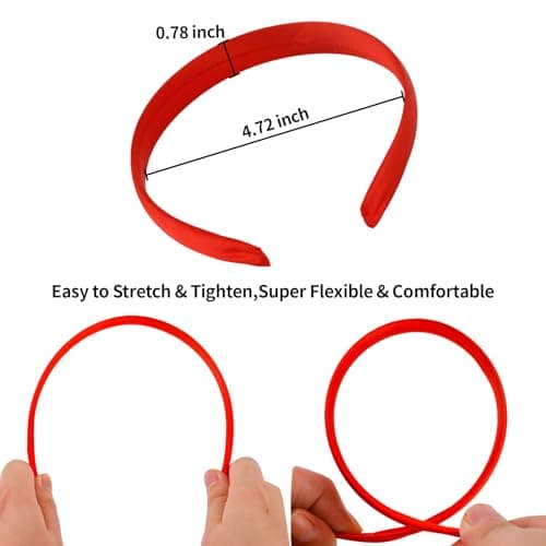 Satin Headbands for Women and Girls