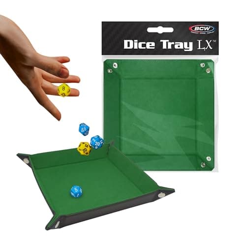 BCW Green 7x7 Inch Dice Tray for Dungeons and Dragons