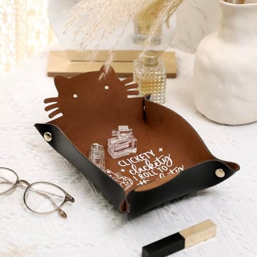 Portable Leather Dice Holder & Tray for DND & RPG Game Players