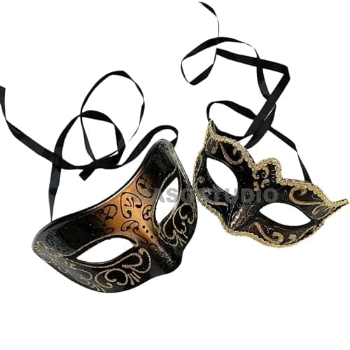 MasqStudio Couples Masquerade Ball Mask for Cosplay & Mardi Gras Prom