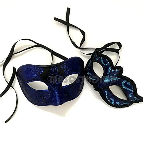 MasqStudio Couples Masquerade Ball Mask for Cosplay & Mardi Gras Prom