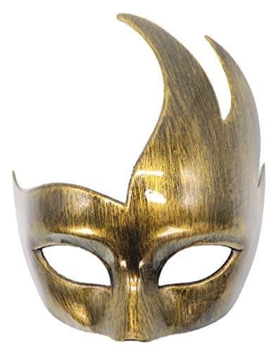 Coolwife Men's Vintage Venetian Checkered Masquerade Mask for Musical Party