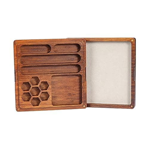 UDIXI 2-in-1 DND Dice Box with Magnetic Lid & Holder | Holds 6 Sets of Polyhedral Dice
