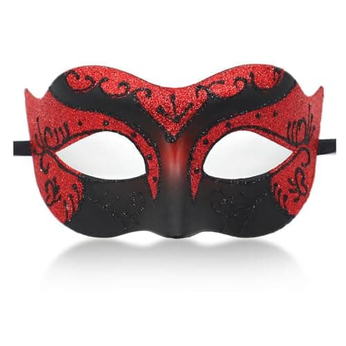 Ralleyfun Masquerade Mask for Couple, Venetian Mask for Halloween & Mardi Gras