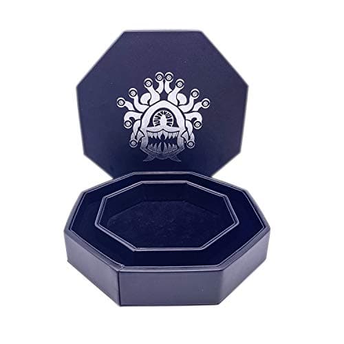 Norse Foundry Purple Dragon 8" Octagon D&D Dice Tray - Storage Lid Included