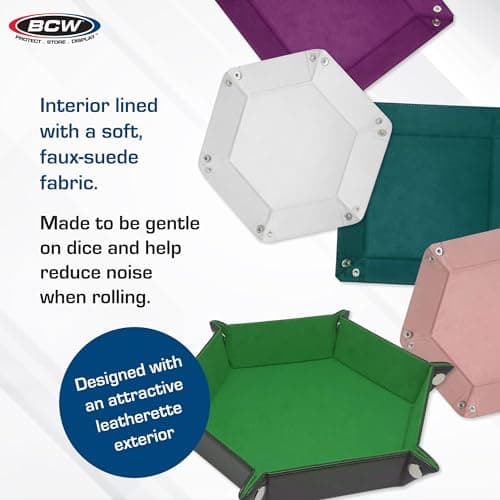 BCW Green 7x7 Inch Dice Tray for Dungeons and Dragons