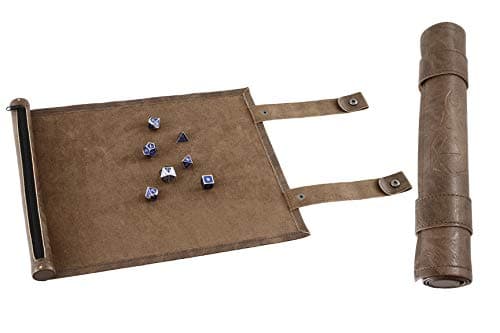 Forged Dice Co Scroll Dice Tray & Mat with Zippered Holder - DND Dice Storage