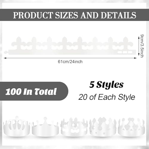 DIY Paper Crowns for Kids & Adults Party Celebration