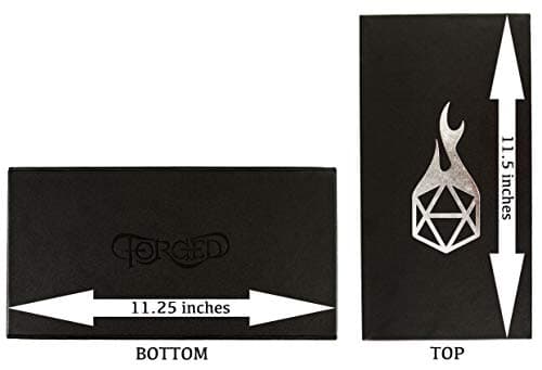 Forged Dice Co. Dual Dice Tray with Staging - Gray - Perfect for D&D and RPG Gaming