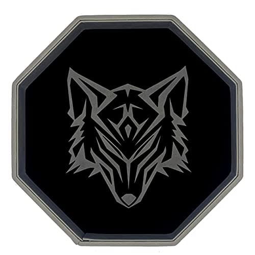 Luck Lab Black and Grey 11.5 Inch Octagonal Dice Tray with Luxurious Rolling Area