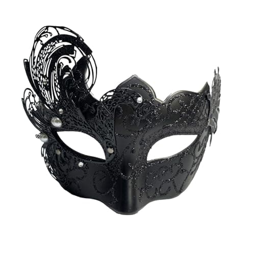 Yimianshou Venetian Masquerade Mask Couple Set for Mardi Gras Ball