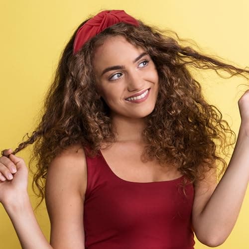 SIQUK Colorful 12 Pieces Knotted Hair Turband for Women - Versatile Fabric Headbands