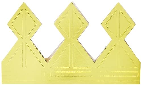 Stylish Gold Birthday Crown - 8" x 4.5" - Perfect for Special Celebrations