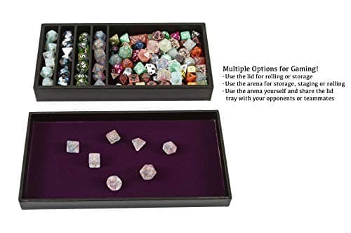 Forged Dice Co. Dice Battle Pit Dice Tray - 2-in-1 Rolling Tray and Storage for D&D and RPG Gaming