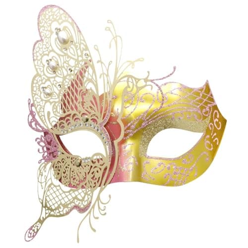 Coddsmz Mysterious Venetian Butterfly Lady Masquerade Mask for Halloween Party Evening Prom Ball