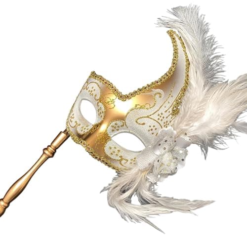 MasqStudio Brocade Lace Masquerade Mask for Mardi Gras & Parties