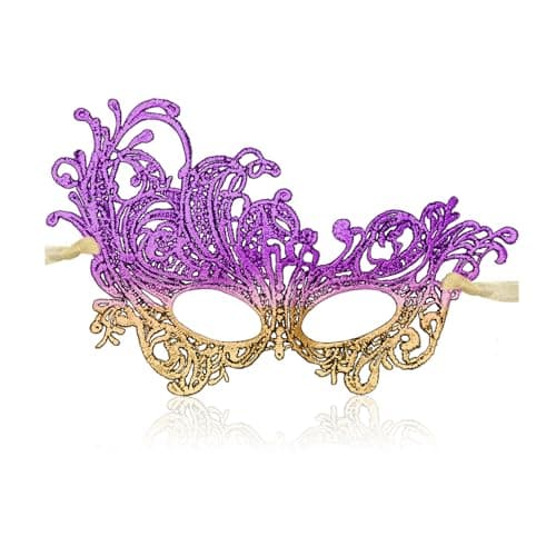 Kooirsp Soft Lace Women's Masquerade Mask for Mardi Gras & Halloween