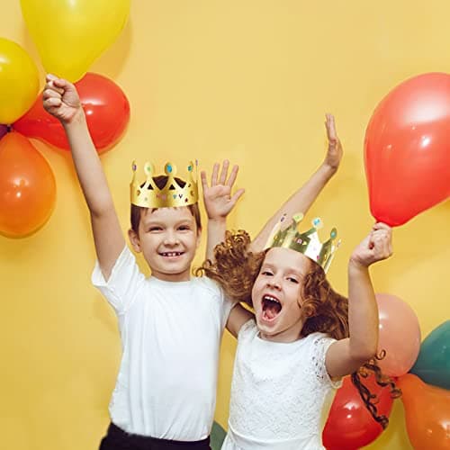 30-Piece Paper Crowns Birthday Crown Hats for Kids and Adults