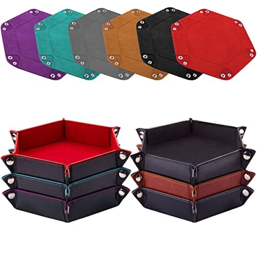 SIQUK Hexagon Dice Tray for RPG, DND and Board Games