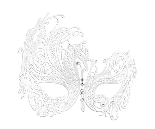Coddsmz Laser Cut Metal Masquerade Mask for Venetian Parties