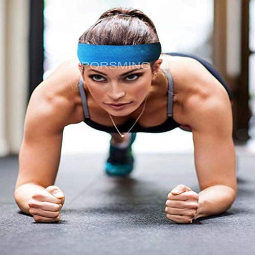 Non-Slip Yoga Workout Headbands for Women Men Girls Sweat Bands Fitness Colors