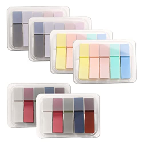 15 Color Pastel Sticky Tabs, Writable Book Markers, 300Pcs Pop-up File Flags