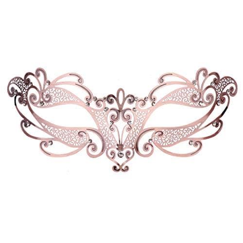 Coddsmz Laser Cut Metal Masquerade Mask for Venetian Parties