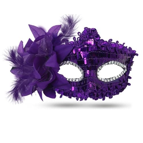Men's & Women's Shiny Masquerade Masks for Halloween Party Prom