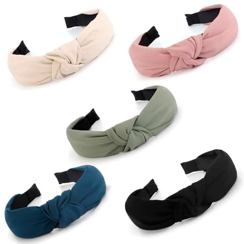 Women & Girls Stylish 5PCS Knotted Headbands