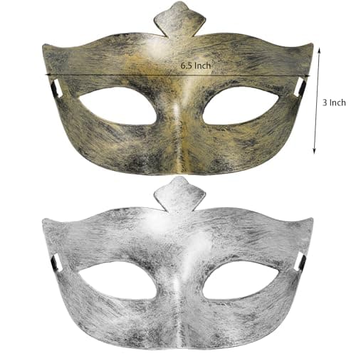 30 Pack Jucoan Vintage Venetian Masquerade Masks for Mardi Gras Halloween Cosplay Party