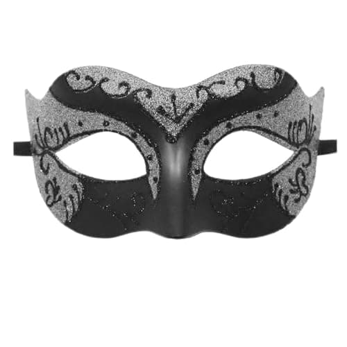 Ralleyfun Masquerade Mask for Couple, Venetian Mask for Halloween & Mardi Gras