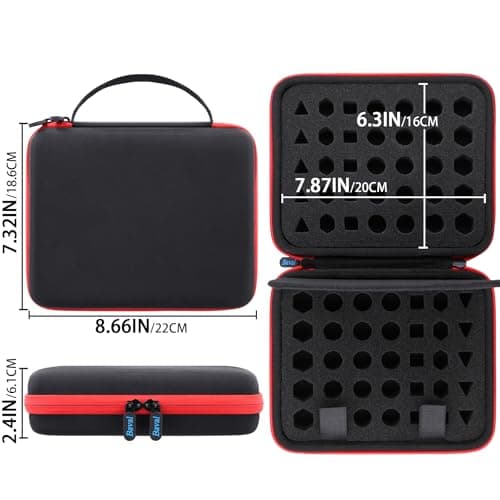 Bavel DND Dice Case with Detachable Sponge, D6 D20 Set for RPG, MTG, Table Games