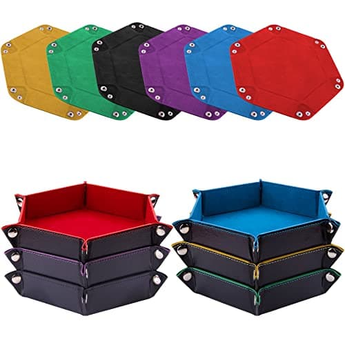 SIQUK Hexagon Dice Tray for RPG, DND and Board Games