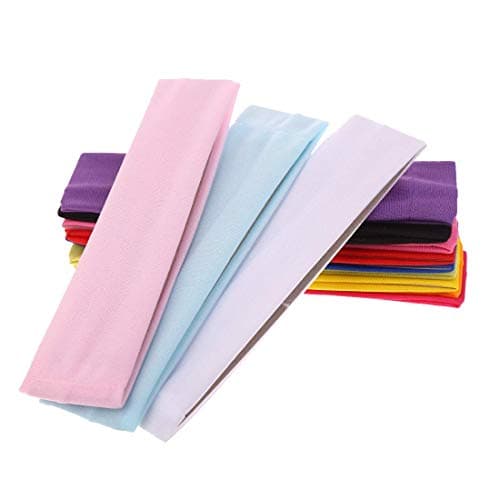 DERAYEE Women's Yoga Hair Bands, 12 Colors Soft Elastic Workout Headbands